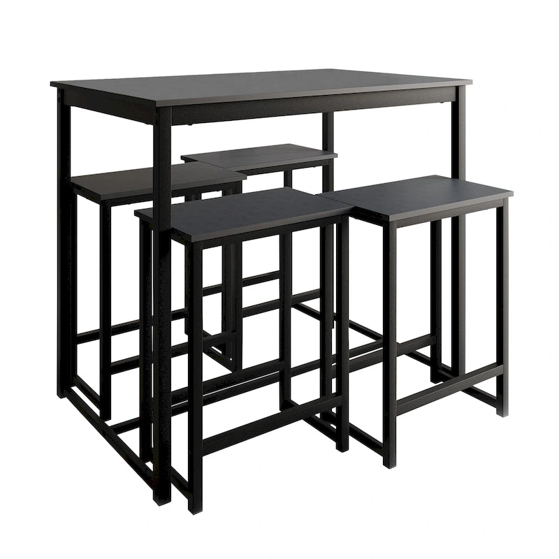 Ensemble de salle à manger élégant en métal 5 pièces CraftPorch