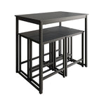 Ensemble de salle à manger élégant en métal 5 pièces CraftPorch