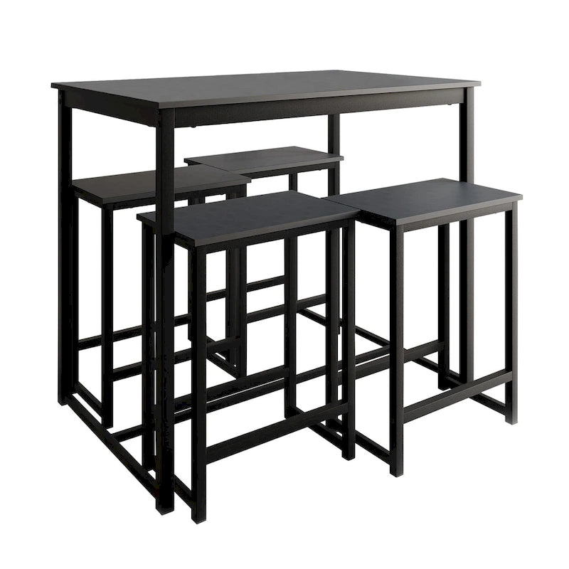 Ensemble de salle à manger élégant en métal 5 pièces CraftPorch