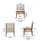 Chaises de salle à manger rembourrées Coston par Christopher Knight Home