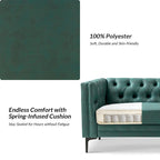 Canapé Calymne 84 Classic à accoudoirs carrés et dossier capitonné par HULALA HOME