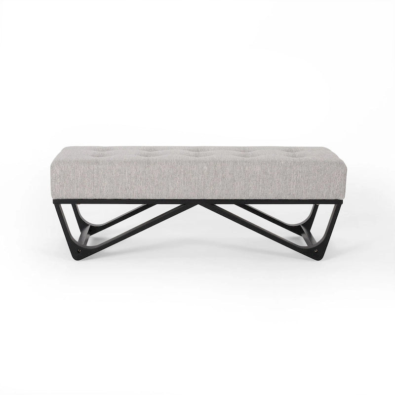 Banc ottoman contemporain en tissu Ursa par Christopher Knight Home