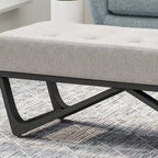 Banc ottoman contemporain en tissu Ursa par Christopher Knight Home