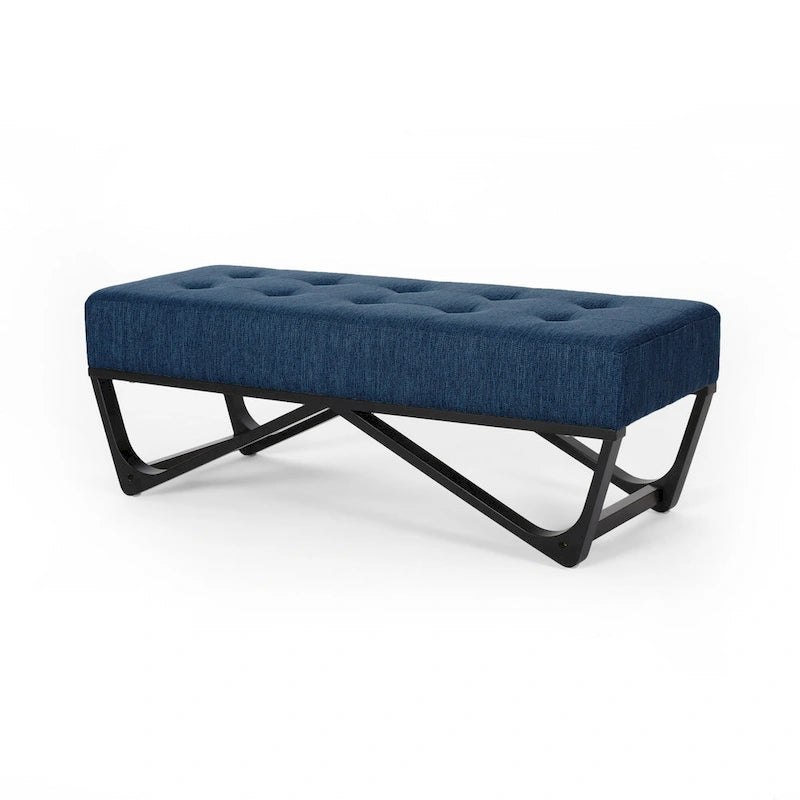 Banc ottoman contemporain en tissu Ursa par Christopher Knight Home