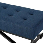 Banc ottoman contemporain en tissu Ursa par Christopher Knight Home