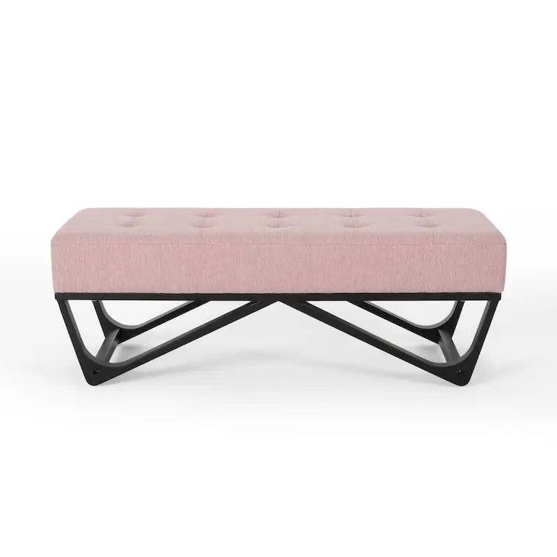 Banc ottoman contemporain en tissu Ursa par Christopher Knight Home
