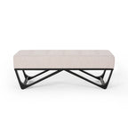 Banc ottoman contemporain en tissu Ursa par Christopher Knight Home