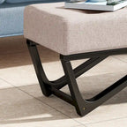 Banc ottoman contemporain en tissu Ursa par Christopher Knight Home