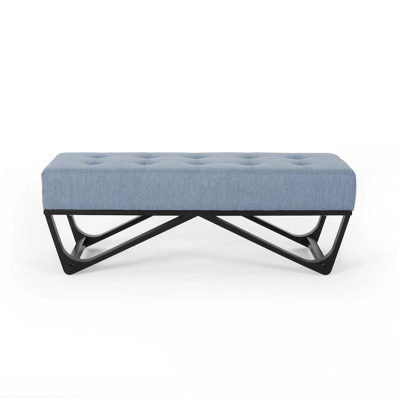 Banc ottoman contemporain en tissu Ursa par Christopher Knight Home