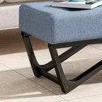 Banc ottoman contemporain en tissu Ursa par Christopher Knight Home
