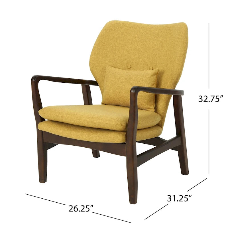 Fauteuil club Haddie style Mid-century Modern de Christopher Knight Home