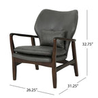 Fauteuil club Haddie style Mid-century Modern de Christopher Knight Home