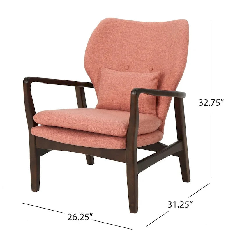 Fauteuil club Haddie style Mid-century Modern de Christopher Knight Home