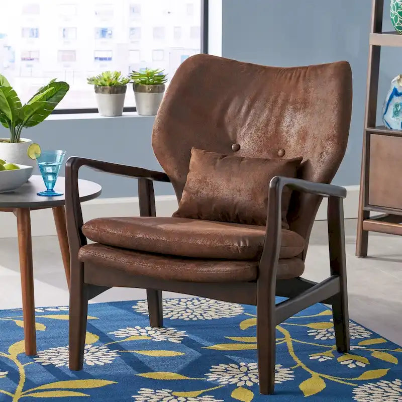 Fauteuil club Haddie style Mid-century Modern de Christopher Knight Home