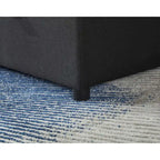 Canapé d'angle en lin avec méridienne réversible et lit gigogne