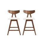 Stocker Fabric and Rubberwood Counter Stools (Set of 2) by Christopher Knight Home
