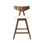 Tabourets de bar Stocker en tissu et bois d'hévéa (lot de 2) par Christopher Knight Home