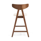 Tabourets de bar Stocker en tissu et bois d'hévéa (lot de 2) par Christopher Knight Home