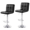 Tabourets de bar réglables, revêtus de similicuir ou de velours, hauteur comptoir/pub, lot de 2