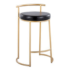 Tabouret de comptoir rond à hauteur fixe Silver Orchid Forrest (lot de 2)