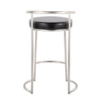 Tabouret de comptoir rond à hauteur fixe Silver Orchid Forrest (lot de 2)