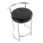 Tabouret de comptoir rond à hauteur fixe Silver Orchid Forrest (lot de 2)
