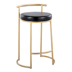 Tabouret de comptoir rond à hauteur fixe Silver Orchid Forrest (lot de 2)