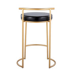Tabouret de comptoir rond à hauteur fixe Silver Orchid Forrest (lot de 2)