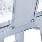 Tabourets de bar Andeworld, 61 cm (24 pouces), en métal avec dossier, lot de 4