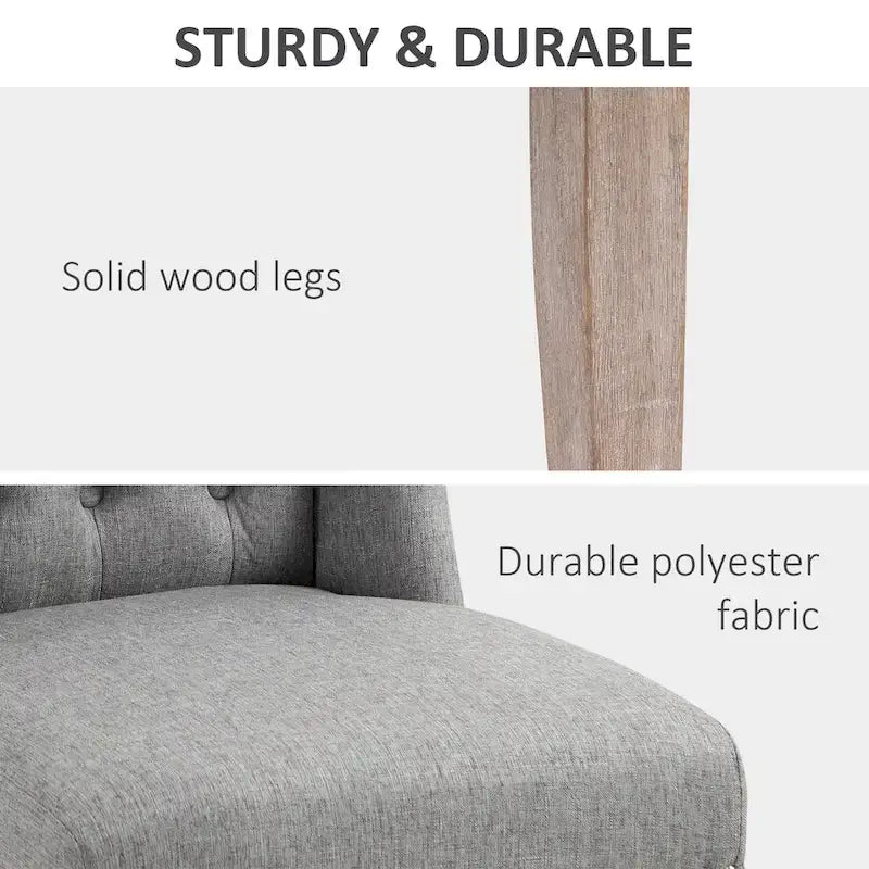 Tabourets de bar HOMCOM (lot de 2) pour cuisine et petit-déjeuner, avec garniture cloutée, dossier capitonné et pieds en bois massif.
