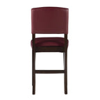 Tabouret de bar fixe Linon Monte Carlo, vinyle rouge foncé - Non disponible