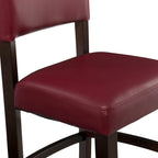 Tabouret de bar fixe Linon Monte Carlo, vinyle rouge foncé - Non disponible