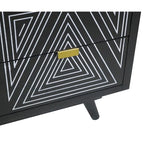 Commode miniature Bidi à 4 tiroirs, style moderne du milieu du siècle, par Furniture of America