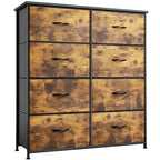 Tour de rangement verticale moderne à 8 tiroirs en tissu pour chambre à coucher