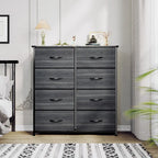 Tour de rangement verticale moderne à 8 tiroirs en tissu pour chambre à coucher