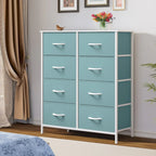 Tour de rangement verticale moderne à 8 tiroirs en tissu pour chambre à coucher