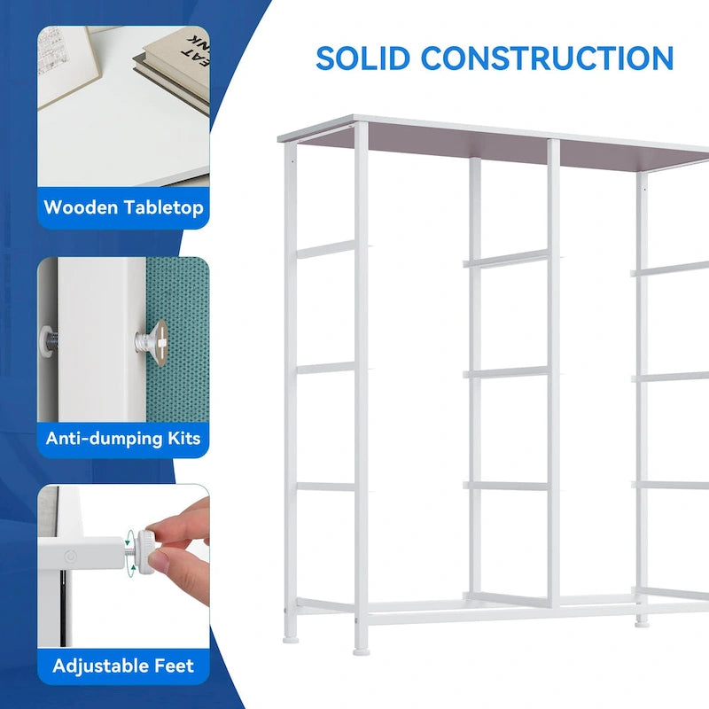 Tour de rangement verticale moderne à 8 tiroirs en tissu pour chambre à coucher