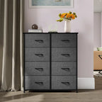 Tour de rangement verticale moderne à 8 tiroirs en tissu pour chambre à coucher