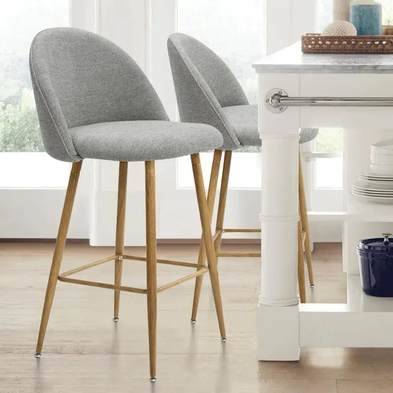 Tabouret de bar rembourré de 66 cm (lot de 2) - 95,5 x 42,4 x 42,9 cm
