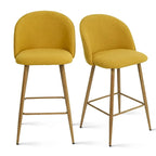Tabouret de bar rembourré de 66 cm (lot de 2) - 95,5 x 42,4 x 42,9 cm