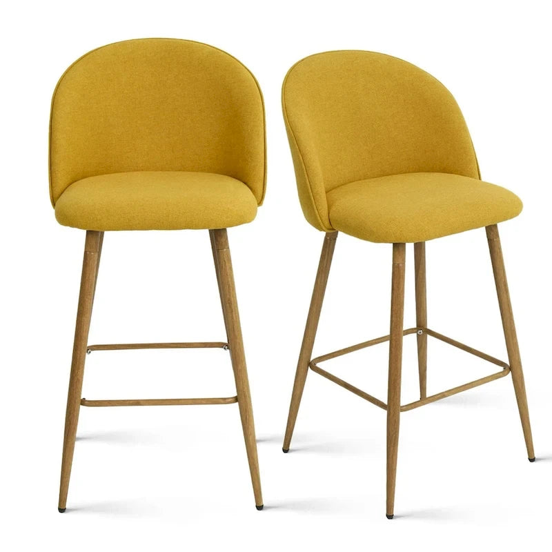 Tabouret de bar rembourré de 66 cm (lot de 2) - 95,5 x 42,4 x 42,9 cm