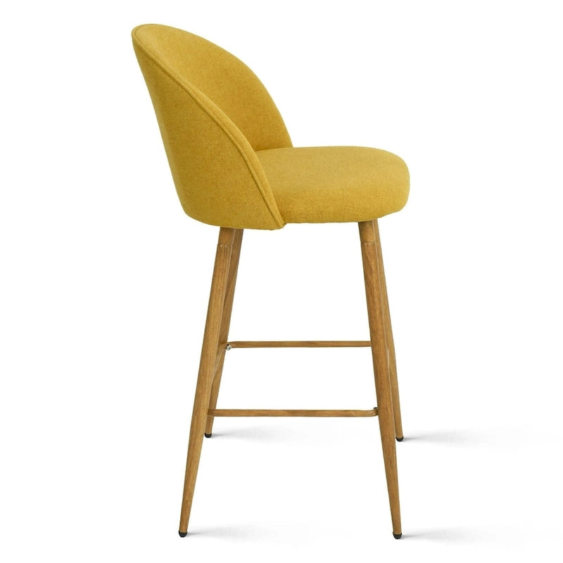 Tabouret de bar rembourré de 66 cm (lot de 2) - 95,5 x 42,4 x 42,9 cm