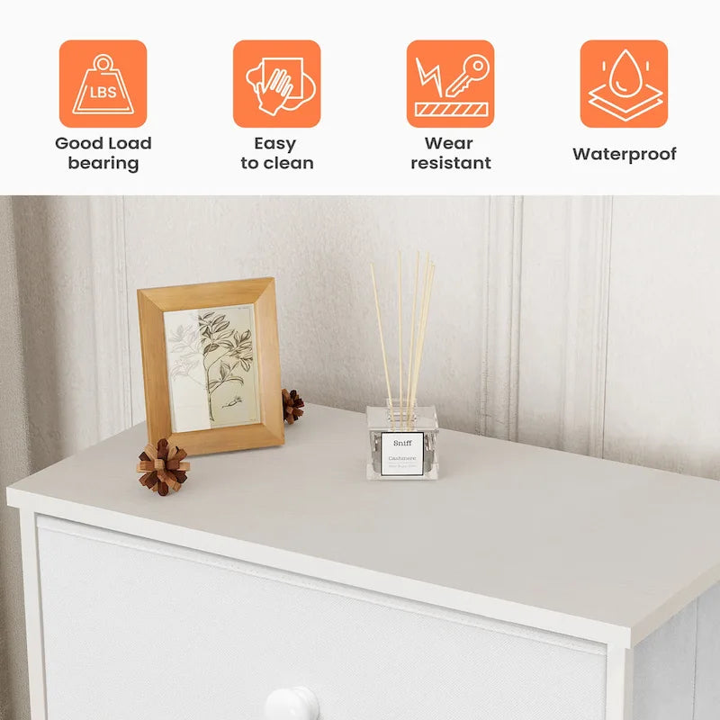 Commode à 7 tiroirs, tour de rangement pour chambre à coucher