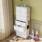 Commode à 7 tiroirs, tour de rangement pour chambre à coucher