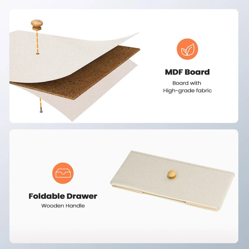 Commode à 7 tiroirs, tour de rangement pour chambre à coucher