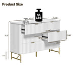 Commode d'appoint moderne Clihome en MDF à 6 tiroirs