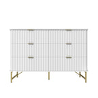 Commode d'appoint moderne Clihome en MDF à 6 tiroirs