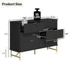 Commode d'appoint moderne Clihome en MDF à 6 tiroirs