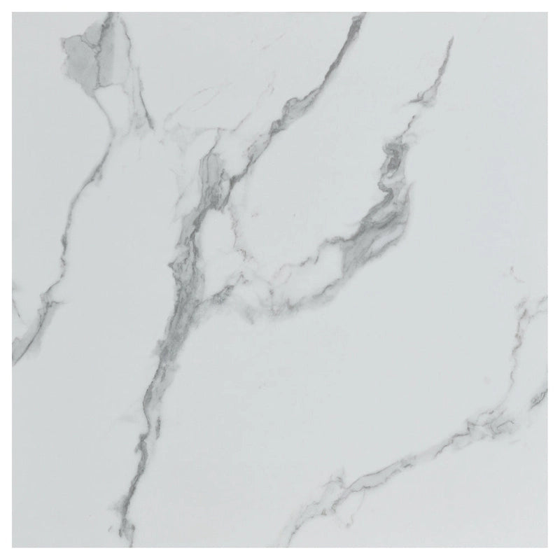 Ensemble de table basse Clark 3 pièces avec plateau en faux marbre blanc