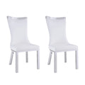 Chaises de salle à manger Somette Amelia à dossier incurvé, blanches, lot de 2 - Non disponible